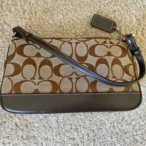 Coach Signature C Small Handbag Purse Brown